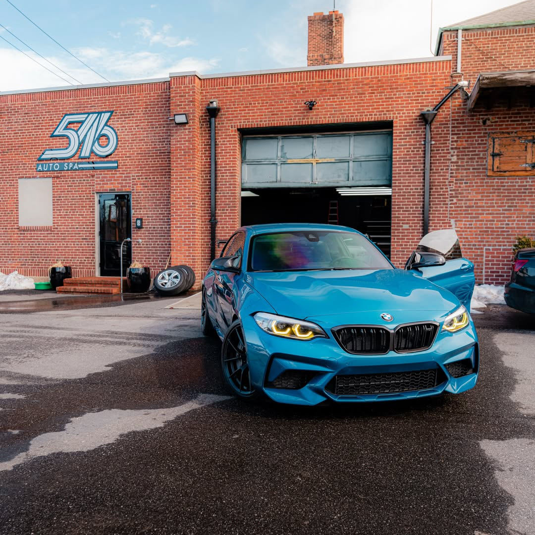 Ravoony Plus PET Glossy Long Beach Blue Car Vinyl Wrap