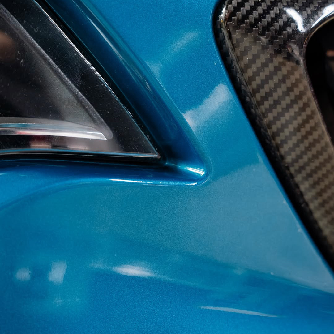 Ravoony Plus PET Glossy Long Beach Blue Car Vinyl Wrap