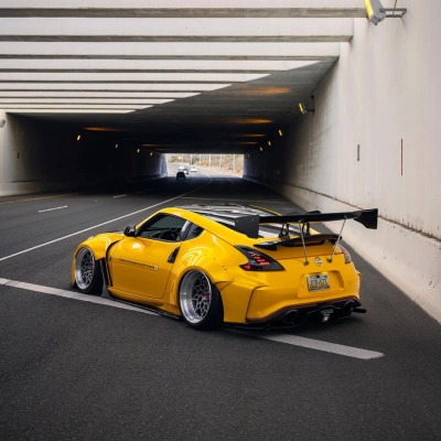 Ravoony Plus Glossy Metallic Yellow Car Wrap 02