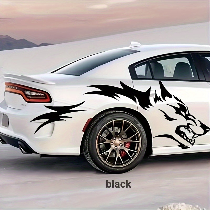 Ravoony Wolf Head Irregular Car Sticker