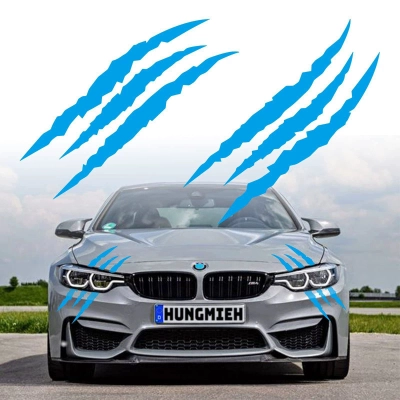 Ravoony Wolf Claw Scratch Headlight Sticker 02