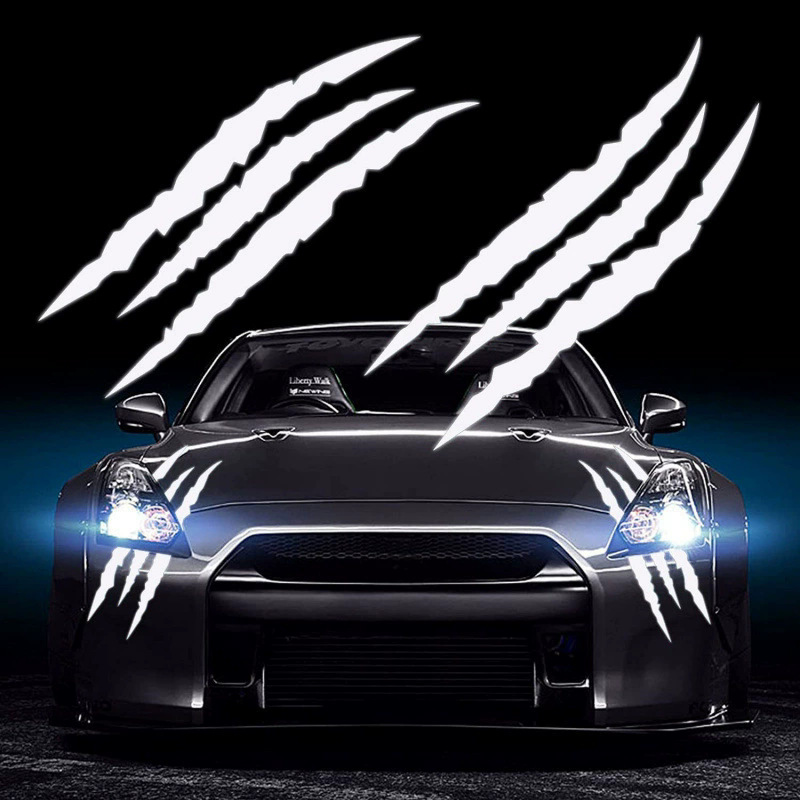 Ravoony Wolf Claw Scratch Headlight Sticker