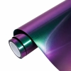 Ravoony Plus PET Glossy Metallic Green Galaxy Car Vinyl Wrap