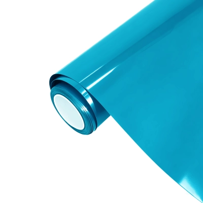 Ravoony Plus PET Glossy Miami Blue Vinyl Wrap 01