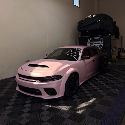 Ravoony Plus Customized Black To Pink Gradient Vinyl Wrap 02