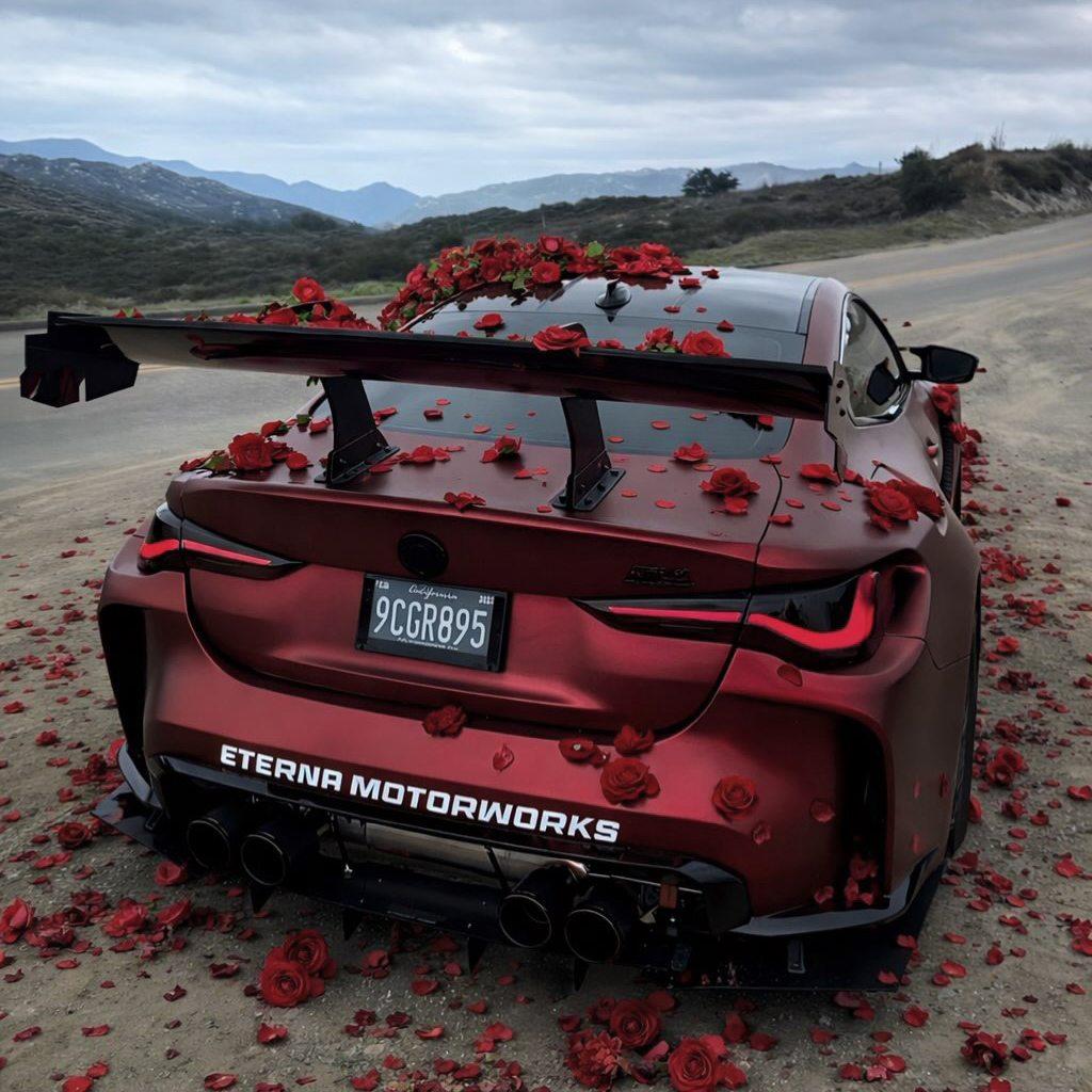 Ravoony Plus PET Matte Chrome Romanee Red Vinyl Car Wrap