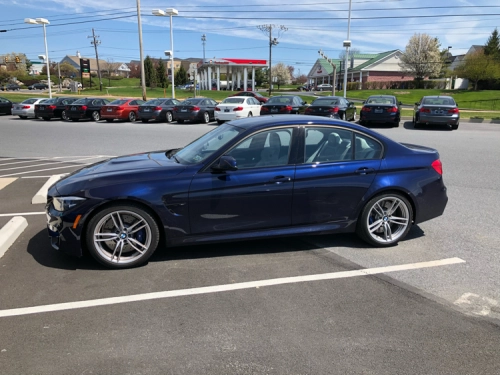 Ravoony Plus Gloss Ghost Midnight Blue Car Vinyl Wrap review 