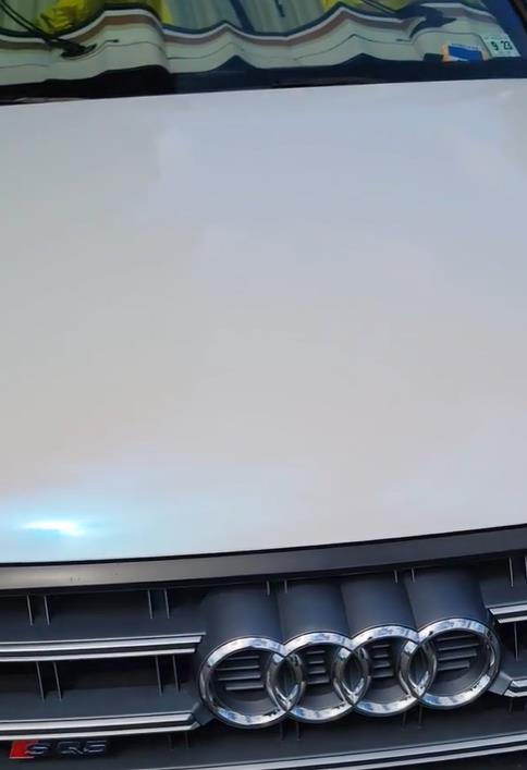 Ravoony Plus PET Glossy White to Blue Car Vinyl Wrap review Larysa Unrau 00