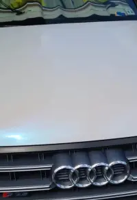 Ravoony Plus Glossy White to Blue Car Vinyl Wrap review 0