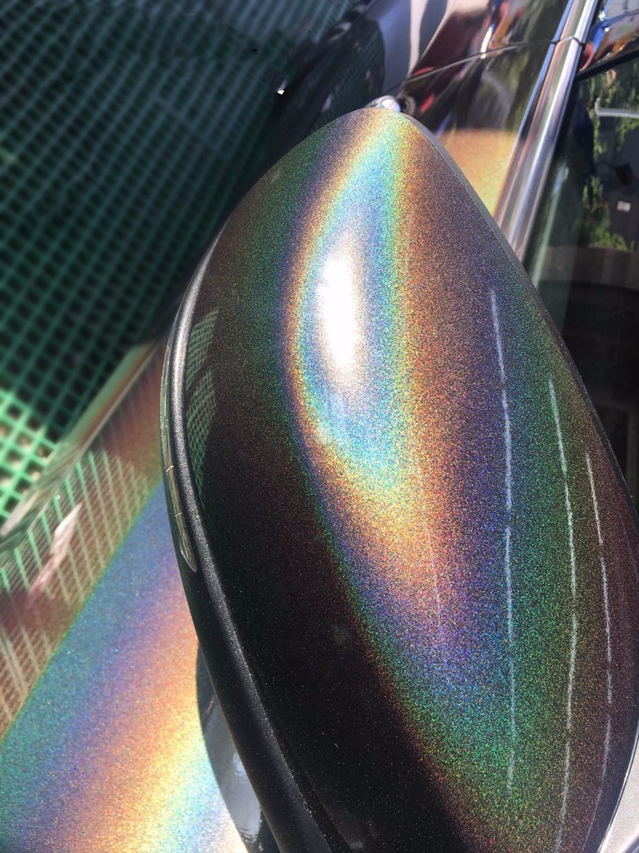 Ravoony Gray Rainbow Gloss Car Vinyl Wrap review 1