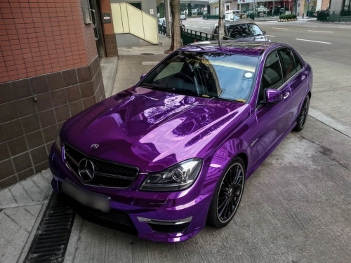 Ravoony Super Chrome Purple Gloss Car Vinyl Wrap review 