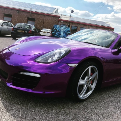 Ravoony Super Chrome Purple Gloss Car Vinyl Wrap review 
