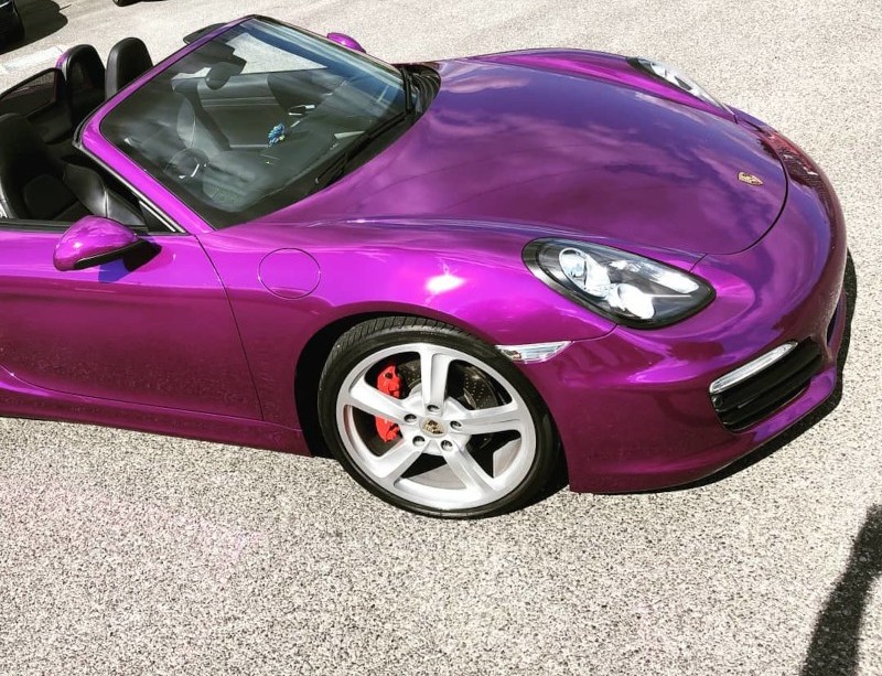 Ravoony Super Chrome Purple Gloss Car Vinyl Wrap review 0