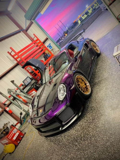 Ravoony Plus PET Gloss Midnight Purple Car Vinyl Wrap review 