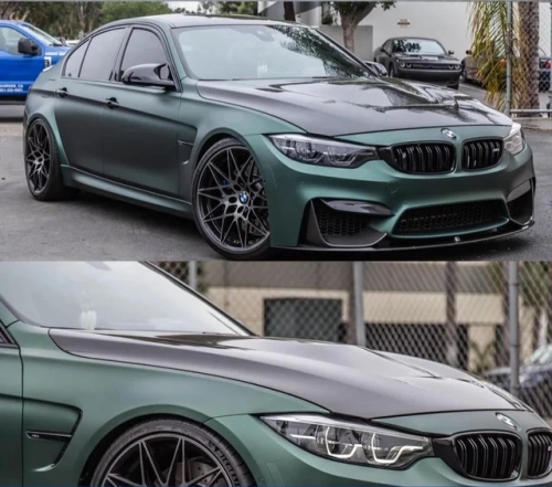 Ravoony Plus PET Matte Emerald Green Car Vinyl Wrap review 