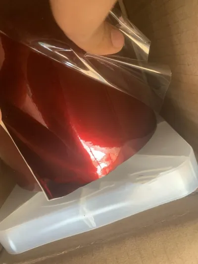 Ravoony Plus Liquid Metallic Dragon Blood Red Vinyl Car Wrap review Karen Clark 01