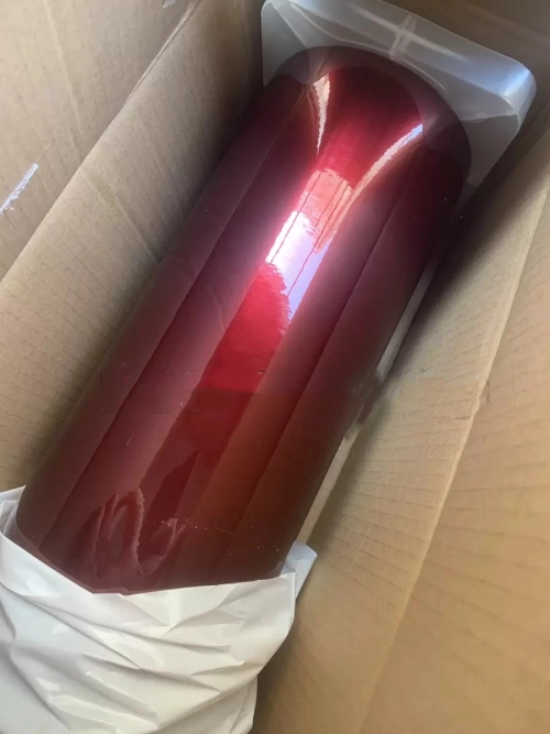 Ravoony Plus PET Liquid Metallic Dragon Blood Red Vinyl Car Wrap review 