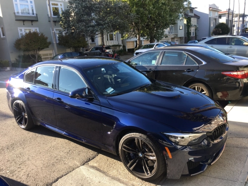 Ravoony Plus PET Gloss Ghost Midnight Blue Car Vinyl Wrap review 