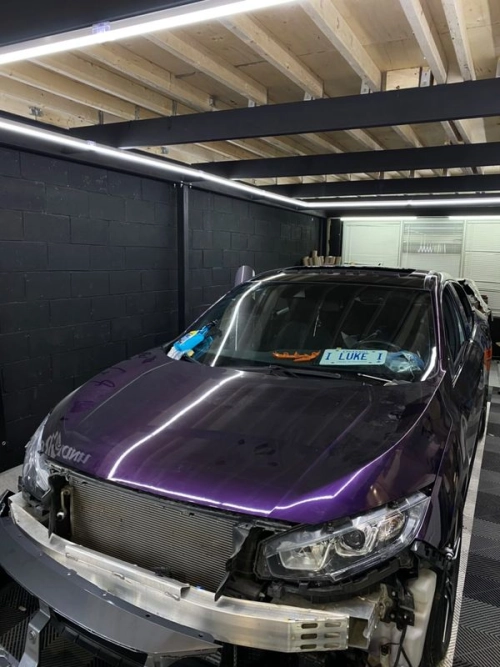 Ravoony Plus PET Gloss Midnight Purple Car Vinyl Wrap review 