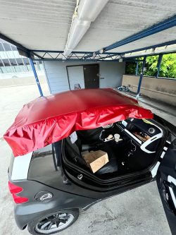 Ravoony Plus Matte Red Metallic Car Vinyl Wrap review Joerg Stette 03