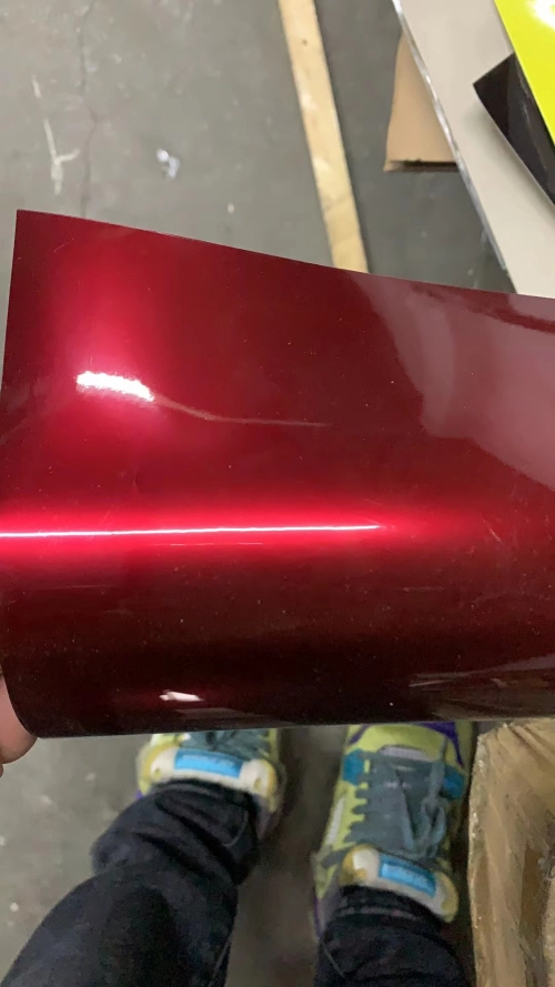 Ravoony Plus PET Liquid Metallic Dragon Blood Red Vinyl Car Wrap review 