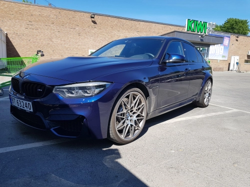 Ravoony Plus PET Gloss Ghost Midnight Blue Car Vinyl Wrap review 