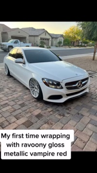 Ravoony Plus Matte Carbon Fiber Forging Red Vinyl Car Wrap review Robert Prowell
