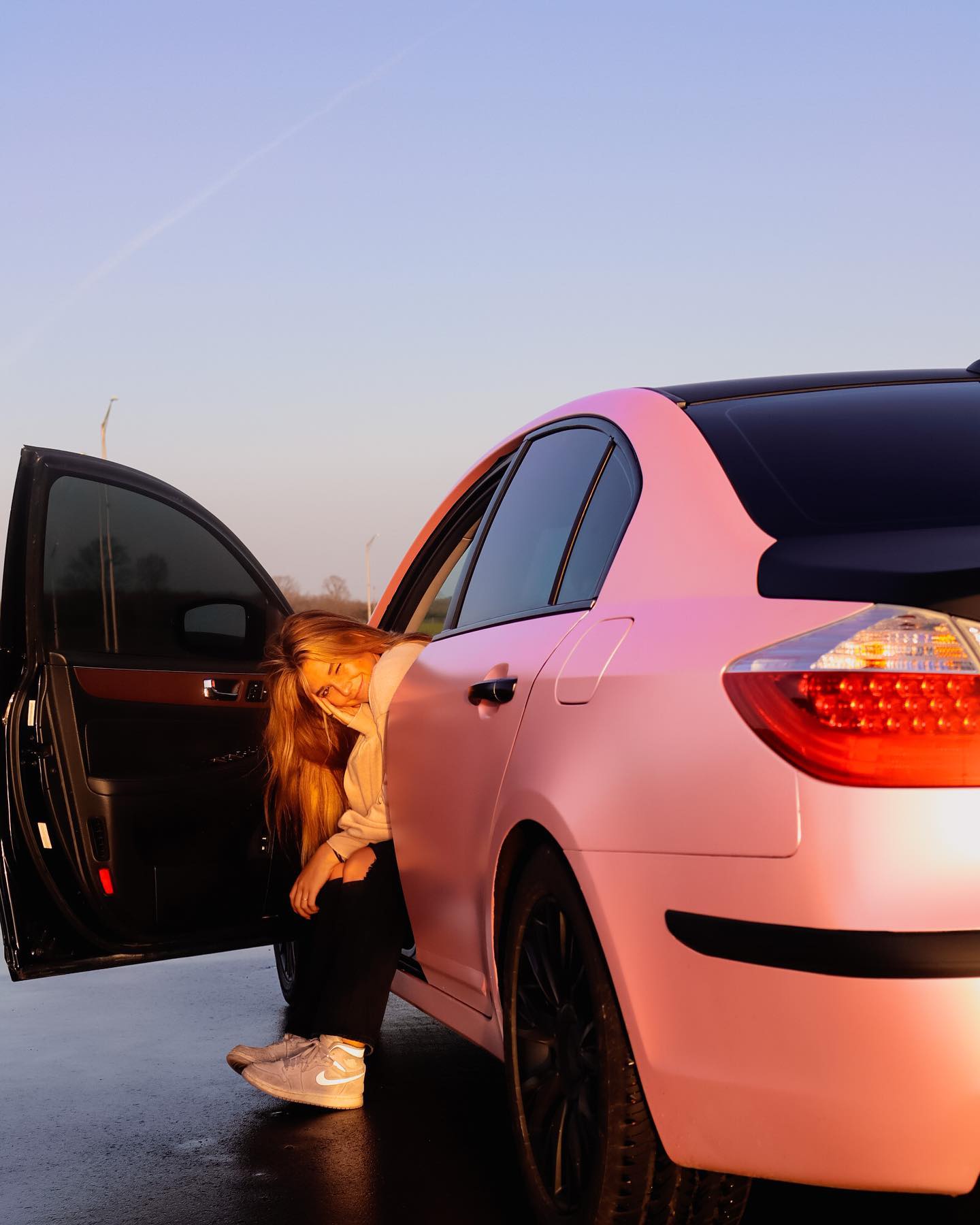 Ravoony Plus Pure Metal Cherry Pink Car Vinyl Wrap review Ava Albritton 01