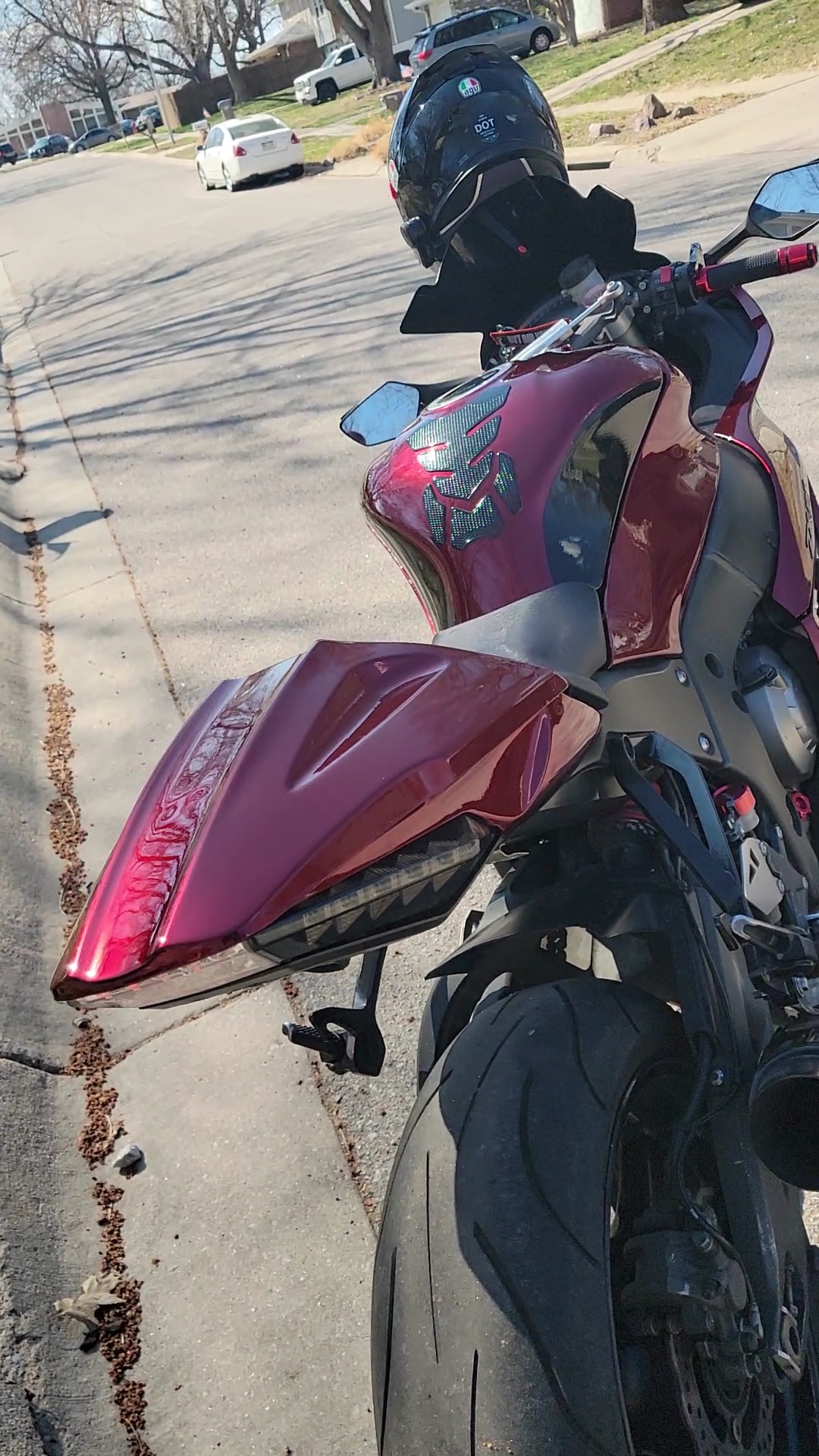 Ravoony Plus Liquid Metallic Dragon Blood Red Vinyl Car Wrap review Iggy 01