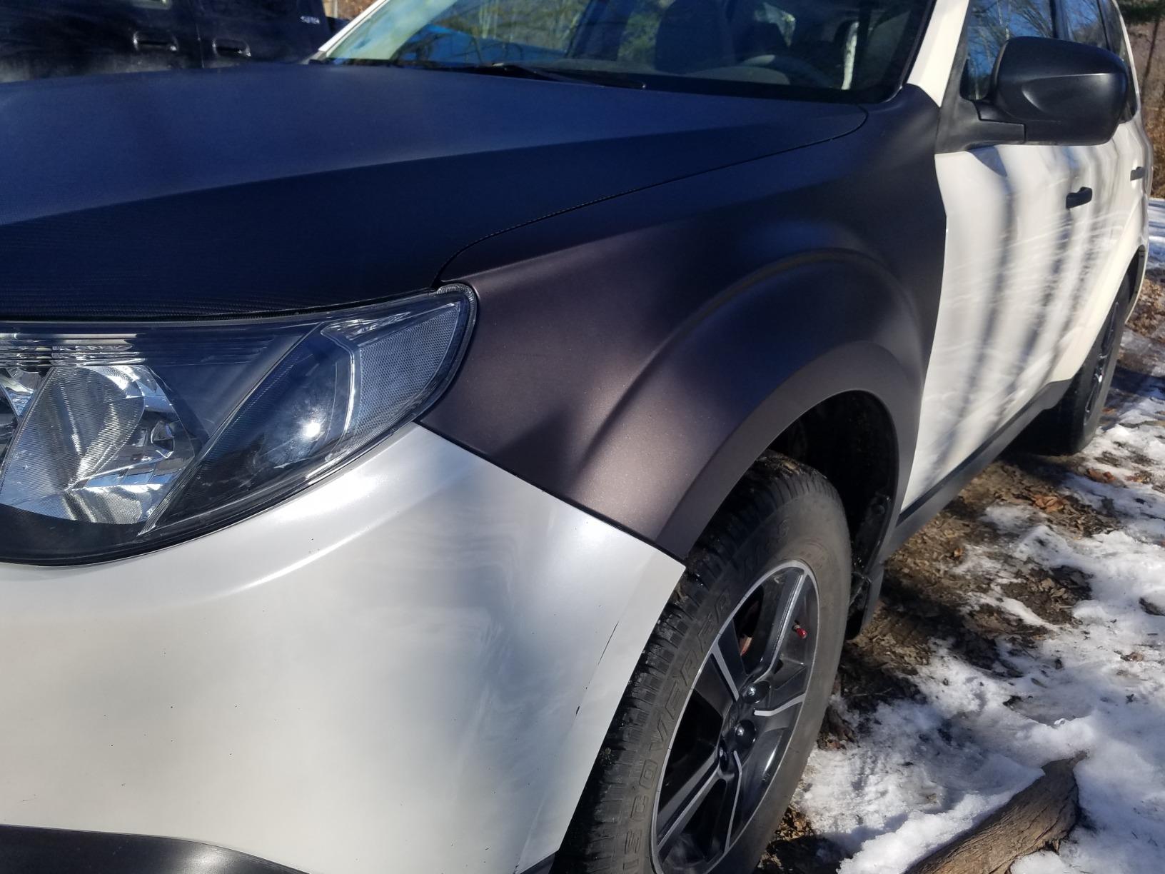 Ravoony Plus PET Satin Black Car Wrap review 2