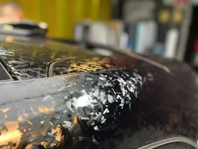 Ravoony Plus Matte Carbon Fiber Forging Black Vinyl Wrap review Robert chester 01