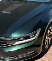 Ravoony Plus Gloss Pearlized Benz Emerald Green Car Vinyl Wrap review 1
