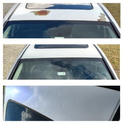 Ravoony Plus Glossy White to Blue Car Vinyl Wrap review 