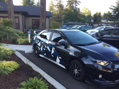 Ravoony Plus Gloss Midnight Blue Car Vinyl Wrap review Gavin  Santana 00