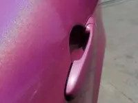 Ravoony Plus Glossy Laser Pink Car Vinyl Wrap review 1