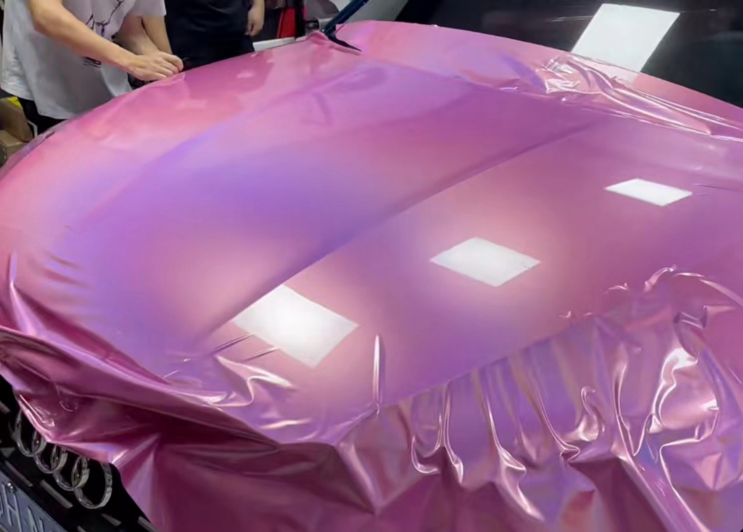 Ravoony Plus Glossy Laser Pink Car Vinyl Wrap review Birte Letsch 00