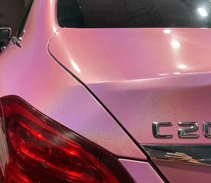 Ravoony Plus Glossy Laser Pink Car Vinyl Wrap review Clayton Robertson 01