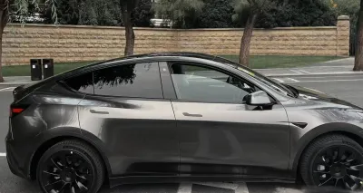Ravoony Plus Gloss Gunmetal Grey Vinyl Wrap review Popa  Ion 01