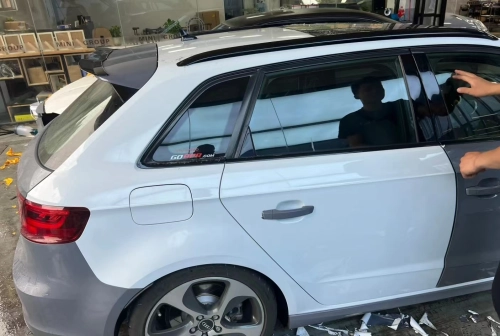 Ravoony Plus PET Crystal White Car Vinyl Wrap review 