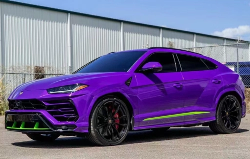 Ravoony Plus PET Glossy Explosion Purple Car Vinyl Wrap review 