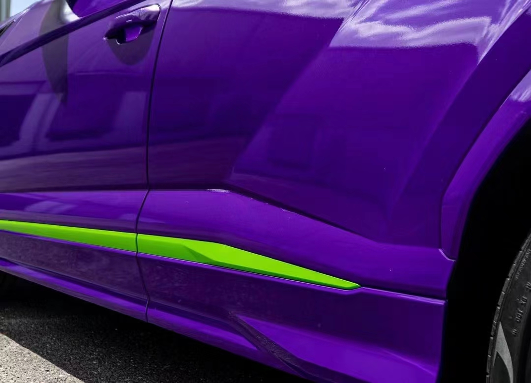 Ravoony Plus PET Glossy Explosion Purple Car Vinyl Wrap review Raith Simone R.S. Automobile GmbH 01