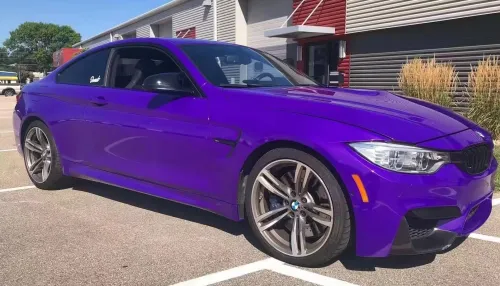Ravoony Plus Glossy Explosion Purple Car Vinyl Wrap review 