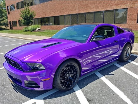 Ravoony Plus PET Glossy Explosion Purple Car Vinyl Wrap review Jimmie Allem