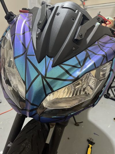 Ravoony Plus Purple And Blue Chameleon Car Wrap review Alec Brownm 01