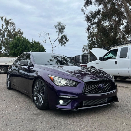 Ravoony Plus PET Gloss Midnight Purple Car Vinyl Wrap review 