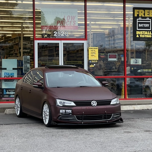 Ravoony Plus PET Matte Carbon Fiber Forging Red Vinyl Car Wrap review 