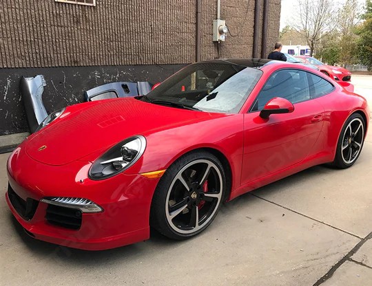 Ravoony Porsche Gloss Carmine Red Vinyl Car Wrap review 0