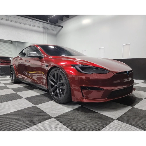 Ravoony Plus PET Liquid Metallic Dragon Blood Red Vinyl Car Wrap review 