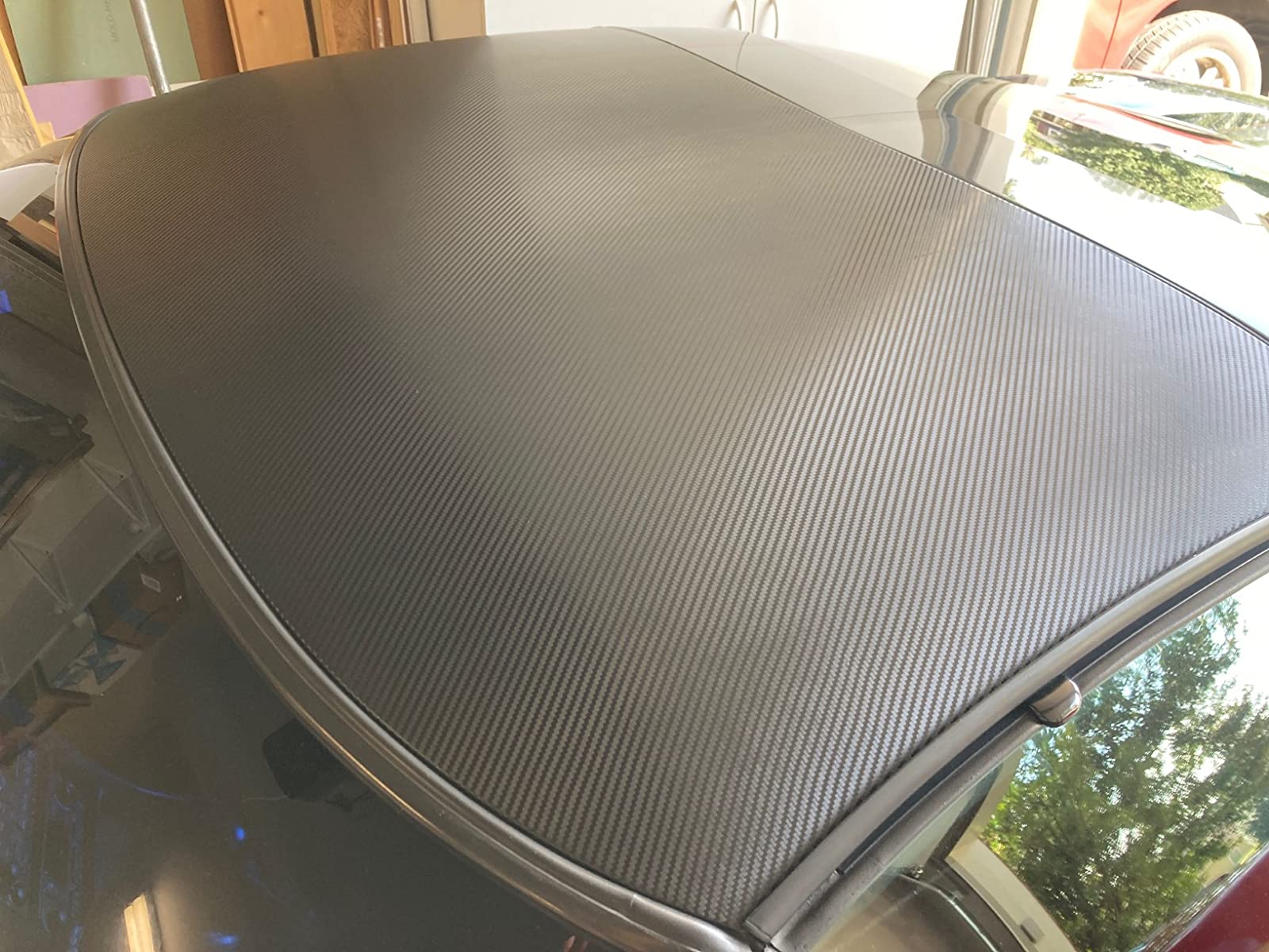 Ravoony Plus Matte 3D Carbon Black Vinyl Wrap review Blanca Jaimes 02