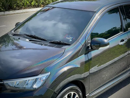 Ravoony Plus Glossy Laser Black Car Vinyl Wrap review 